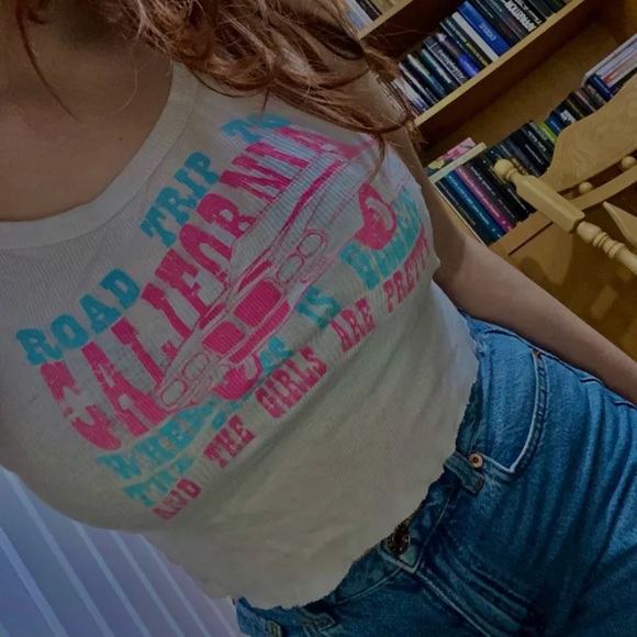 Crop top California Garage 90s Y2K - Picture 1 of 3